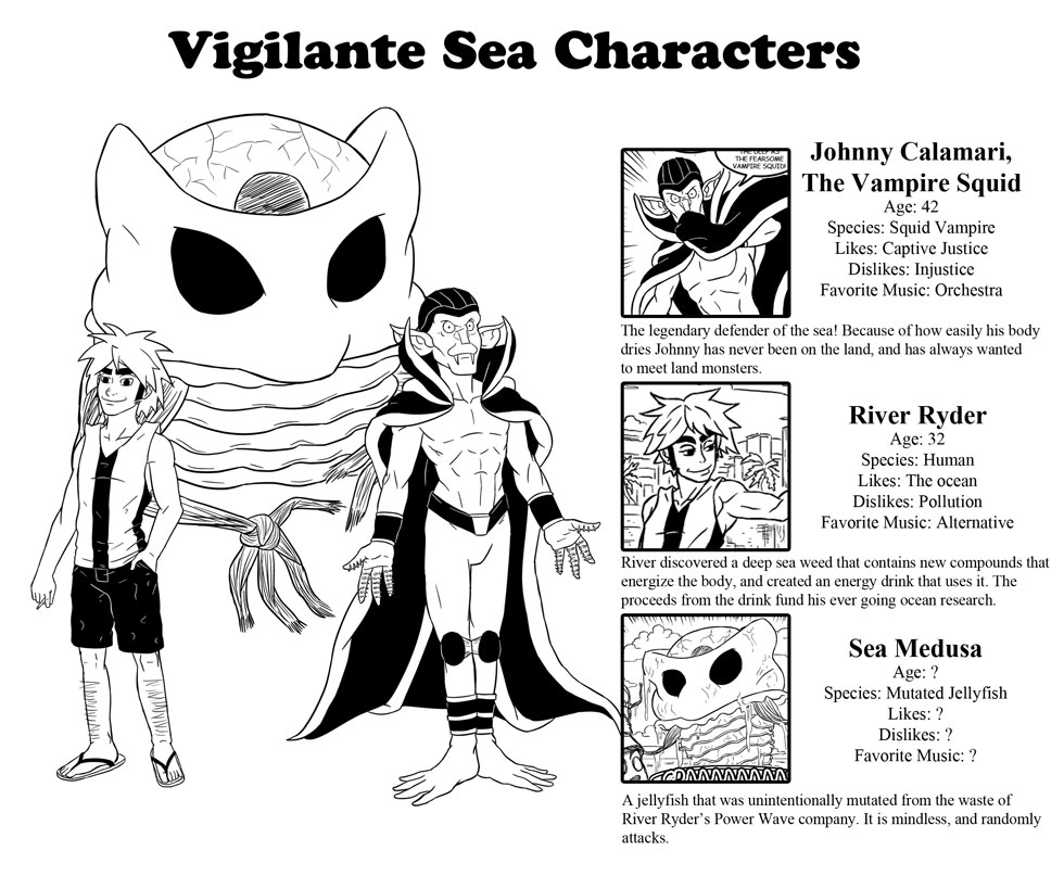 The Vigilante Sea Characters