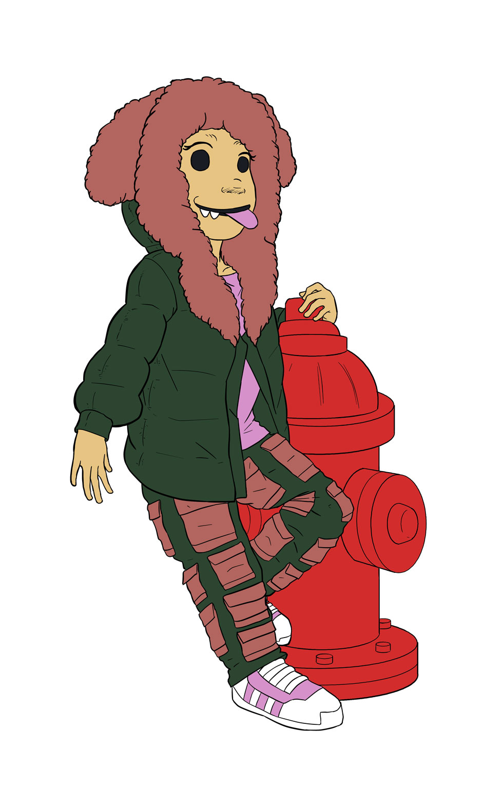 Luna and Fire Hydrant