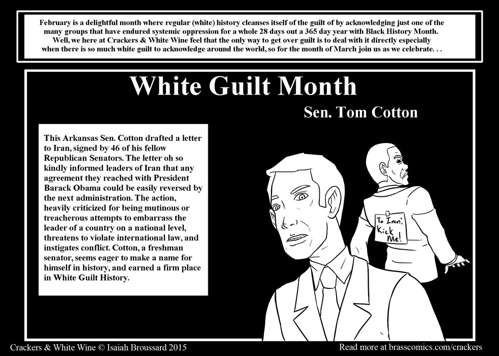 White Guilt Month: Tom Cotton