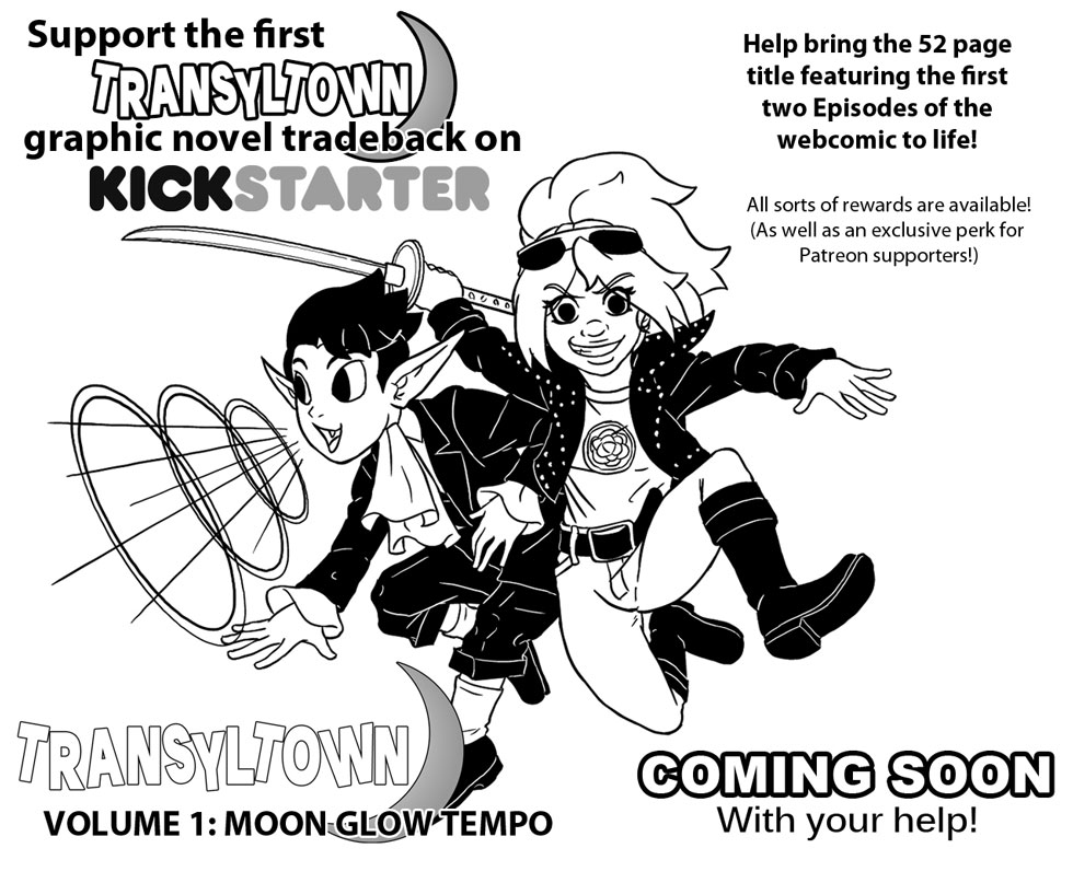 Transyltown Vol 1: Moon Glow Tempo Kickstarter!