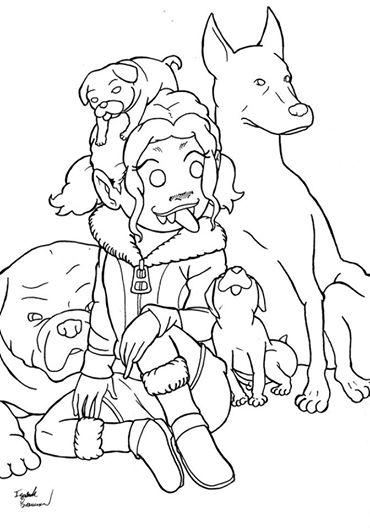 Luna and Dogs