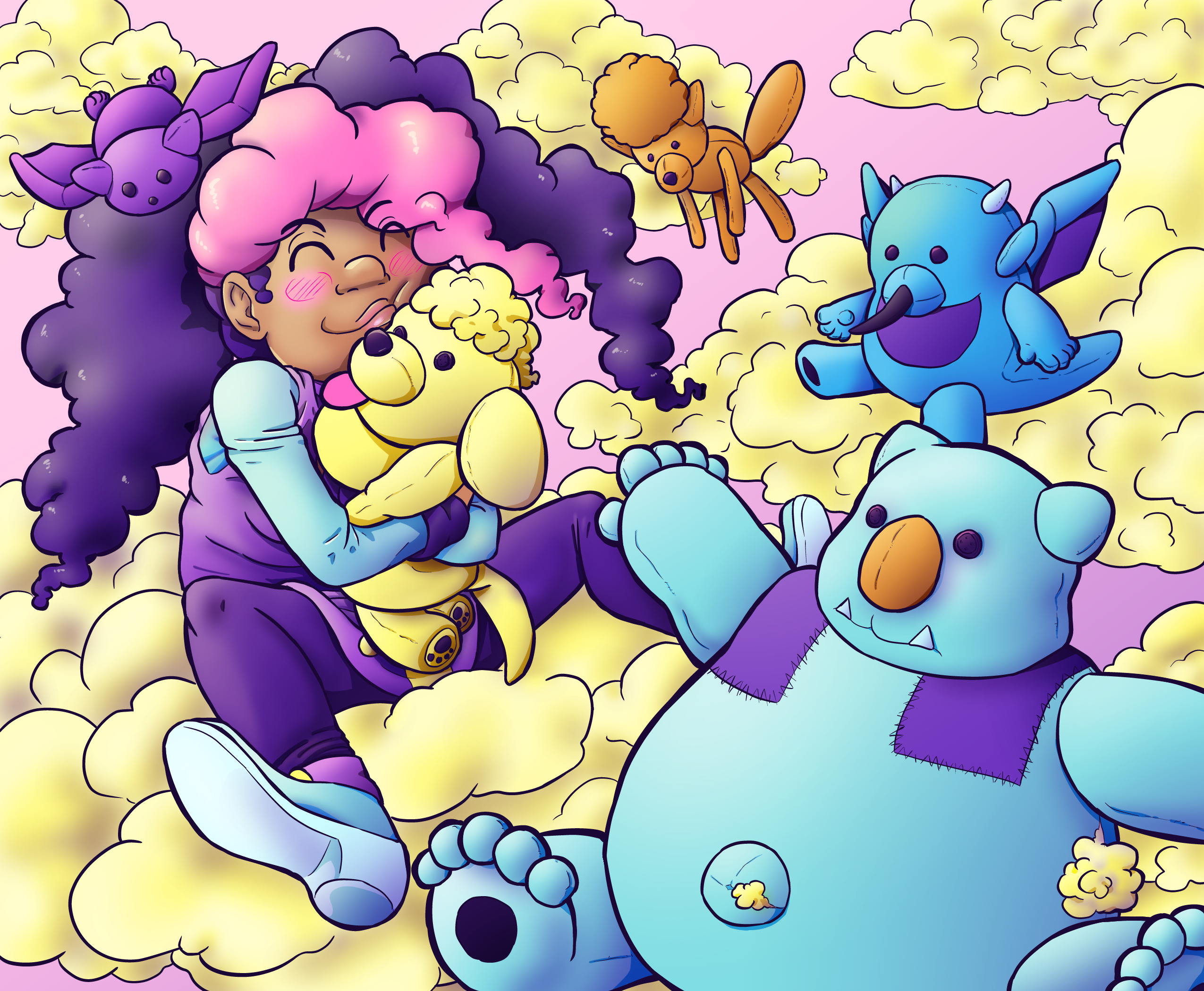 Monique’s Fluffy Paradise Colored